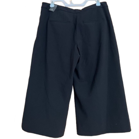 WHBM Women’s Black Signature Collection Wide Leg Crop Pants Sz-10 - Picture 9 of 9